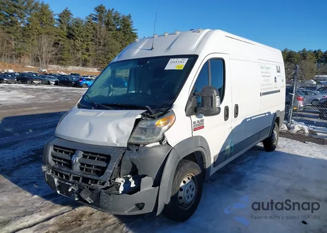 2017 Ram Promaster 2500 High Roof 159 Wb from USA, damaged, VIN 3C6TRVDGXHE514858